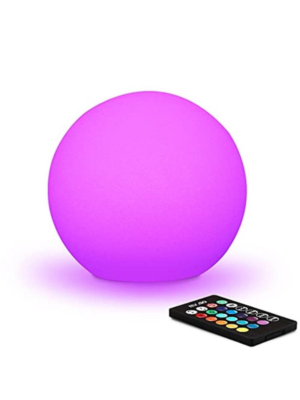 6inch RGB Color-Changing LED Globe Orb Light w/Remote,Mood Lamp Kids Night Light